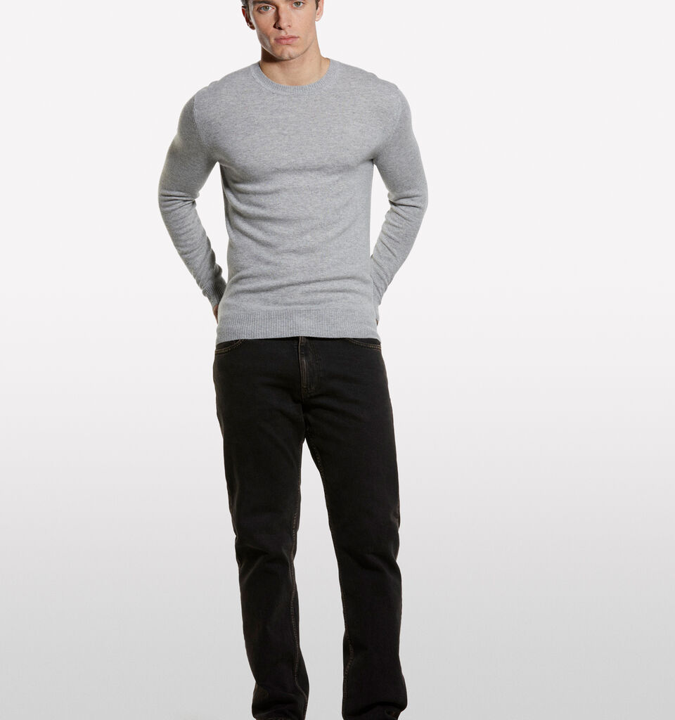 Μπλούζα γκρι regular fit με λαιμόκοψη - μπλούζες με λαιμόκοψη ανδρικές - Γκρι | Sisley image number 1